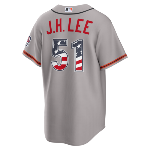 Jung Hoo Lee San Francisco Giants Nike USA 250 Fourth of July Road Stadium Jersey - Gray