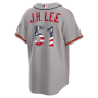 Jung Hoo Lee San Francisco Giants Nike USA 250 Fourth of July Road Stadium Jersey - Gray