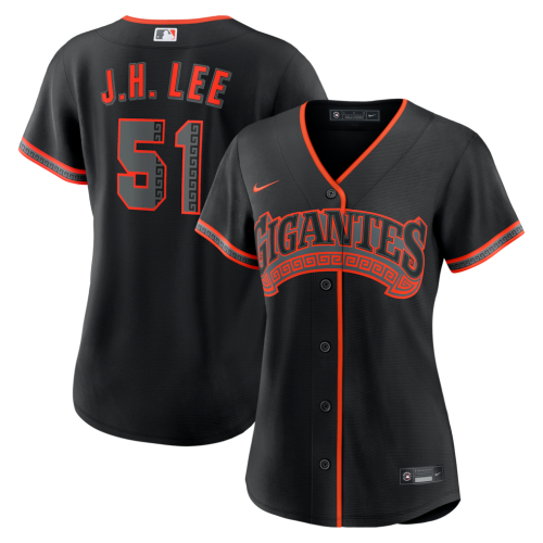 Jung Hoo Lee San Francisco Giants Nike Women's Alternate Replica Jersey - Black Jung Hoo Lee San Francisco Giants Nike Women's Alternate Replica Jersey - Black