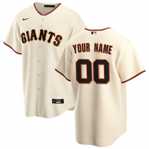 San Francisco Giants Nike Youth Home Replica Custom Jersey - Cream
