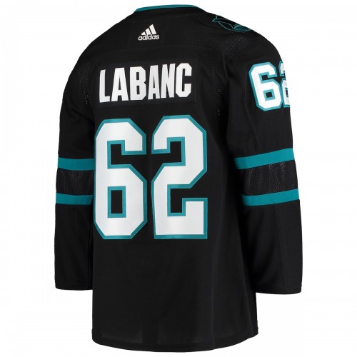 Kevin Labanc San Jose Sharks adidas Alternate Authentic Jersey - Black
