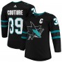 Logan Couture San Jose Sharks adidas Alternate Authentic Player Jersey - Black