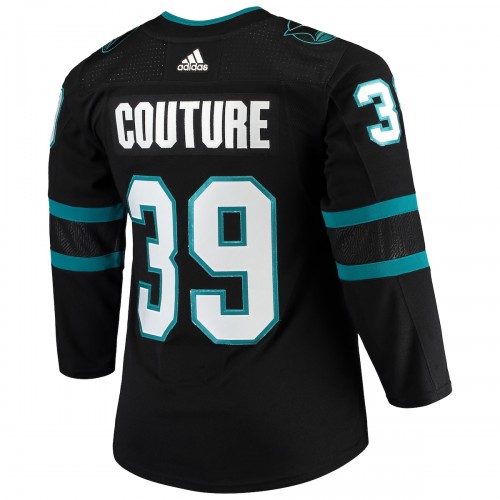 Logan Couture San Jose Sharks adidas Alternate Authentic Player Jersey - Black