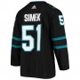 Radim Simek San Jose Sharks adidas Alternate Authentic Jersey - Black