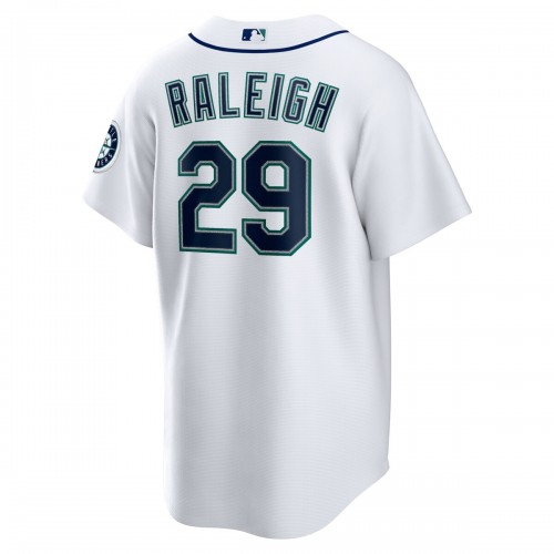 Cal Raleigh Seattle Mariners Nike Home Replica Jersey - White