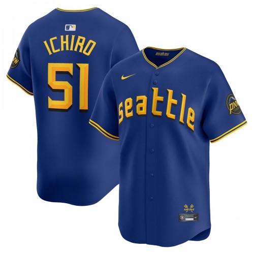 Ichiro Suzuki Seattle Mariners Nike City Connect Retired Player Jersey - Royal