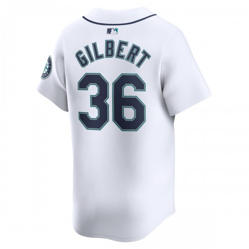 Logan Gilbert Seattle Mariners Nike Home Limited Player Jersey - White