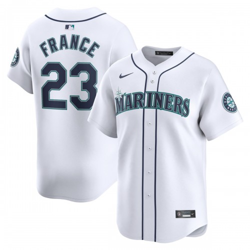 Ty France Seattle Mariners Nike Home Limited Player Jersey - White