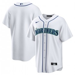 Seattle Mariners Nike Home Blank Replica Jersey - White Seattle Mariners Nike Home Blank Replica Jersey - White