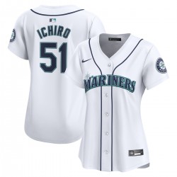 Ichiro Suzuki Seattle Mariners Nike Women's Home Limited Player Jersey - White Ichiro Suzuki Seattle Mariners Nike Women's Home Limited Player Jersey - White