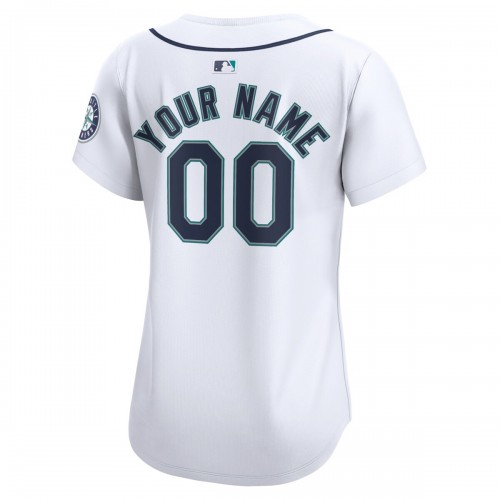 Seattle Mariners Nike Women's Home Limited Custom Jersey - White