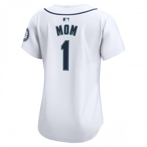 Seattle Mariners Nike Women's #1 Mom Home Limited Jersey - White