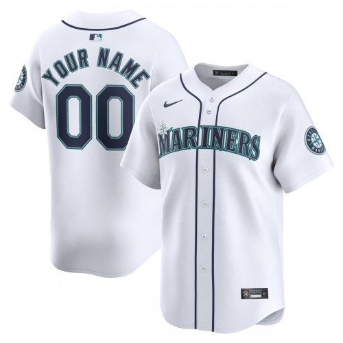 Seattle Mariners Nike Youth Home Limited Custom Jersey - White