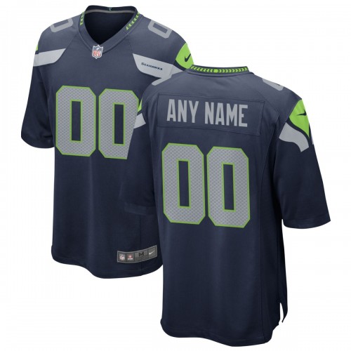 Seattle Seahawks Nike Custom Game Jersey - College Navy