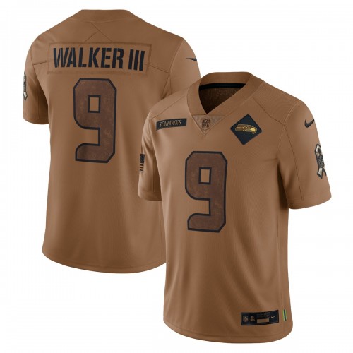 Kenneth Walker III Seattle Seahawks Nike 2023 Salute To Service Limited Jersey - Brown
