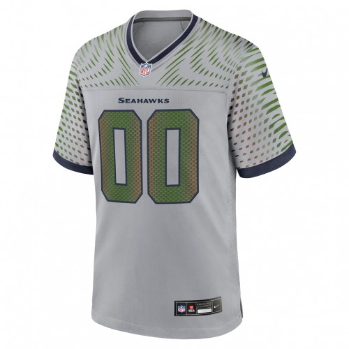 Seattle Seahawks Nike 2025 Rivalries Collection Custom Game Jersey - Wolf Gray
