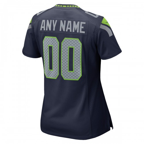 Seattle Seahawks Nike Women's Custom Game Jersey - College Navy