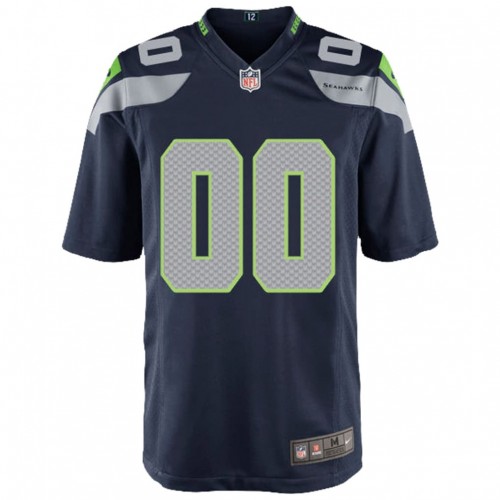 Seattle Seahawks Nike Youth Custom Game Jersey - College Navy
