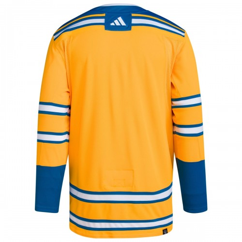 St. Louis Blues adidas Reverse Retro 2.0 Authentic Blank Jersey - Yellow