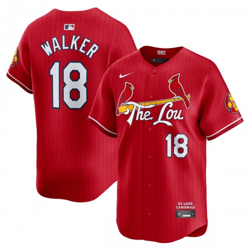 Jordan Walker St. Louis Cardinals Nike 2024 City Connect Limited Player Jersey - Red