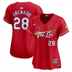 Nolan Arenado St. Louis Cardinals Nike Women's 2024 City Connect Limited Player Jersey - Red Nolan Arenado St. Louis Cardinals Nike Women's 2024 City Connect Limited Player Jersey - Red