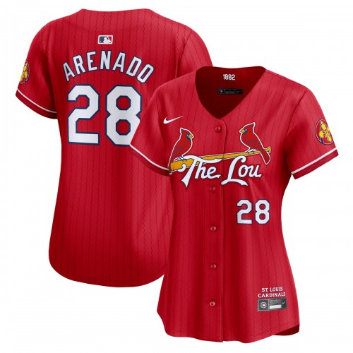 Nolan Arenado St. Louis Cardinals Nike Women's 2024 City Connect Limited Player Jersey - Red