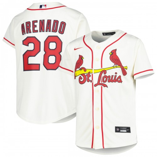 Nolan Arenado St. Louis Cardinals Nike Youth Alternate Replica Player Jersey - Cream