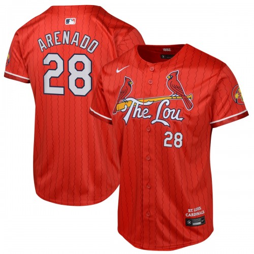 Nolan Arenado St. Louis Cardinals Nike Youth 2024 City Connect Limited Player Jersey - Red