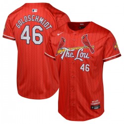 Paul Goldschmidt St. Louis Cardinals Nike Youth 2024 City Connect Limited Player Jersey - Red Paul Goldschmidt St. Louis Cardinals Nike Youth 2024 City Connect Limited Player Jersey - Red