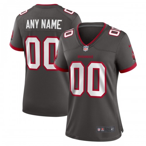 Tampa Bay Buccaneers Nike Women's Alternate Custom Game Jersey - Pewter