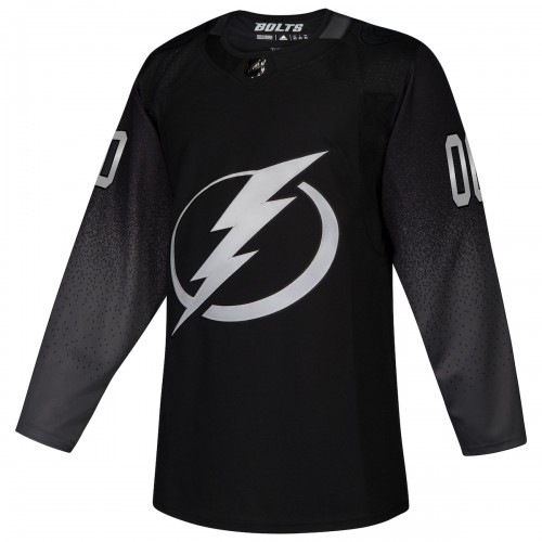 Tampa Bay Lightning adidas Alternate Authentic Custom Jersey - Black