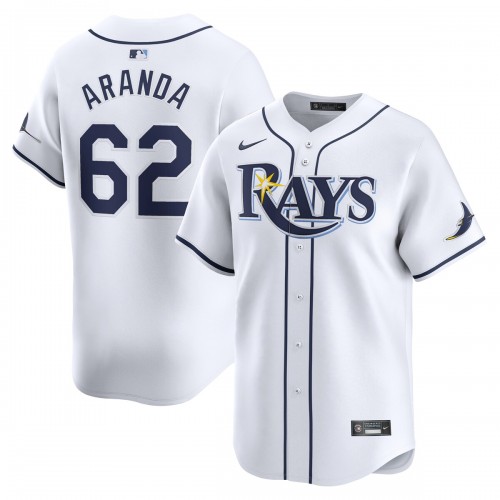 Jonathan Aranda Tampa Bay Rays Nike Home Limited Player Jersey - White