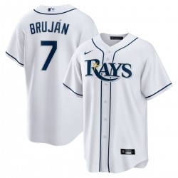 Vidal Bruján Tampa Bay Rays Nike Home Replica Player Jersey - White Vidal Bruján Tampa Bay Rays Nike Home Replica Player Jersey - White