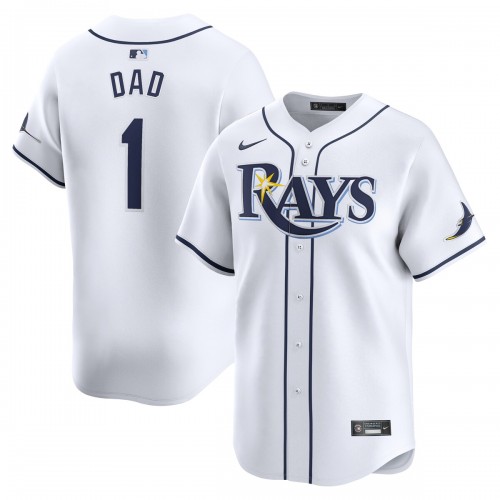 Tampa Bay Rays Nike #1 Dad Home Limited Jersey - White