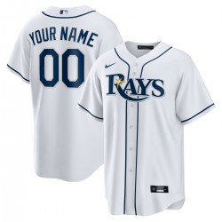 Tampa Bay Rays Nike Youth Home Replica Custom Jersey - White