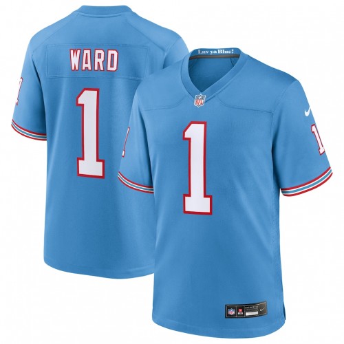Cameron Ward Tennessee Titans Nike 2025 NFL Draft First Round Pick 2nd Alternate Game Jersey - Light Blue