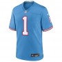 Cameron Ward Tennessee Titans Nike 2025 NFL Draft First Round Pick 2nd Alternate Game Jersey - Light Blue