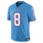 Will Levis Tennessee Titans Nike Alternate Oilers Throwback Vapor F.U.S.E. Limited Jersey - Light Blue