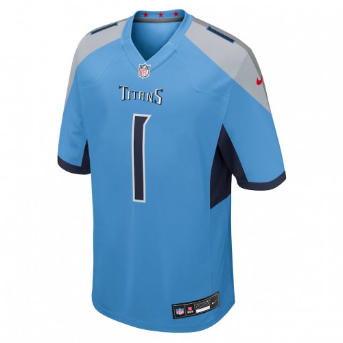 Cameron Ward Tennessee Titans Nike 2025 NFL Draft First Round Pick Game Jersey - Light Blue