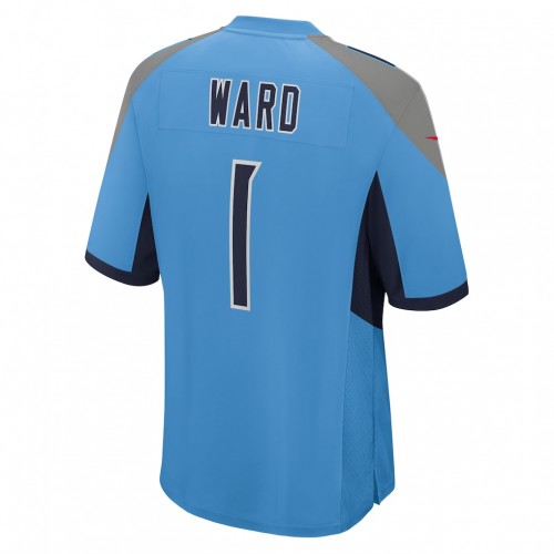 Cameron Ward Tennessee Titans Nike 2025 NFL Draft First Round Pick Game Jersey - Light Blue