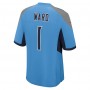 Cameron Ward Tennessee Titans Nike 2025 NFL Draft First Round Pick Game Jersey - Light Blue