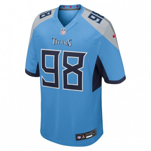 Jeffery Simmons Tennessee Titans Nike Team Game Jersey -  Light Blue