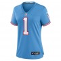 Cam Ward Tennessee Titans Nike Women's 2025 NFL Draft 2nd Alternate Game Jersey - Light Blue
