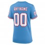 Tennessee Titans Nike Women's Oilers Throwback Custom Game Jersey - Light Blue