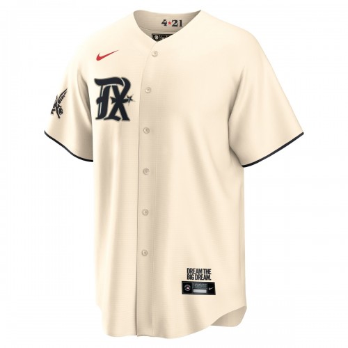 Corey Seager Texas Rangers Nike 2023 City Connect Replica Player Jersey - Cream
