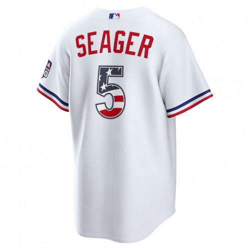 Corey Seager Texas Rangers Nike USA 250 Fourth of July Home Stadium Jersey - White
