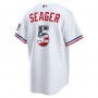 Corey Seager Texas Rangers Nike USA 250 Fourth of July Home Stadium Jersey - White
