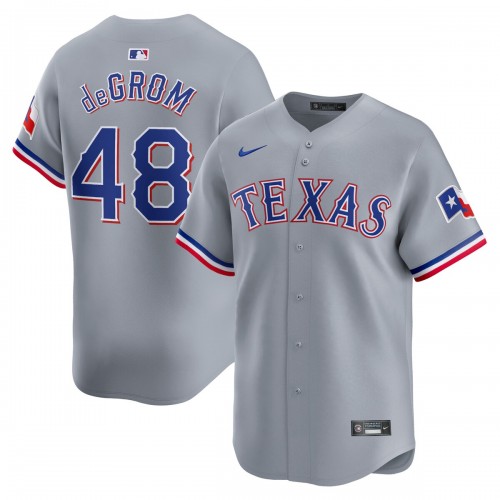 Jacob deGrom Texas Rangers Nike Away Limited Player Jersey - Gray