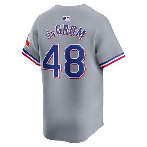 Jacob deGrom Texas Rangers Nike Away Limited Player Jersey - Gray