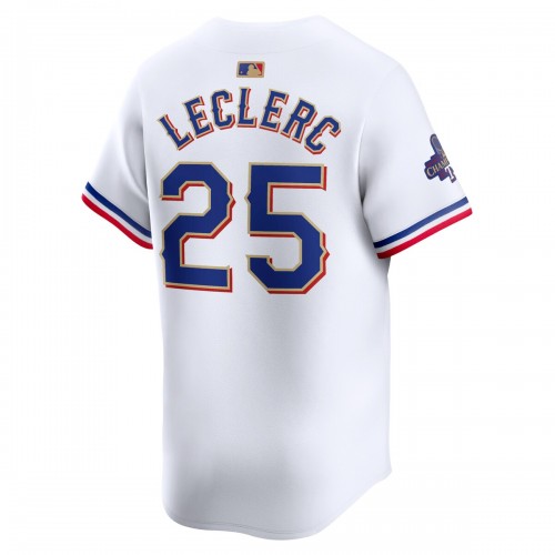 Jose Leclerc Texas Rangers Nike 2024 Gold Collection Limited Player Jersey – White